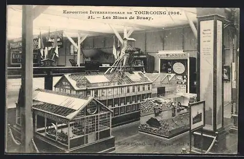 AK Tourcoing, Exposition Internationale 1906, Les Mines de Bruay, Ausstellung