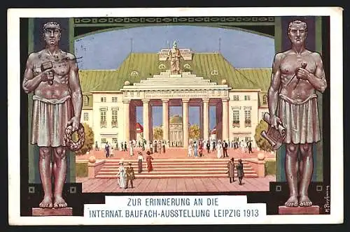 AK Leipzig, Intern. Baufachausstellung 1913