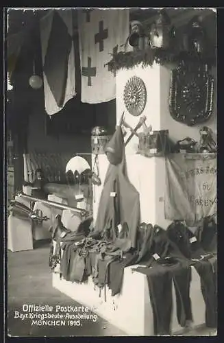 AK München, Bayr. Kriegsbeute-Ausstellung 1916