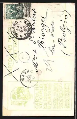 Künstler-AK Milano, Esposizione Internazionale 1906, Ausstellung