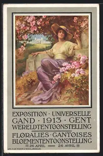 Künstler-AK Gand, Exposition Universelle 1913, Floralies, Gantoises