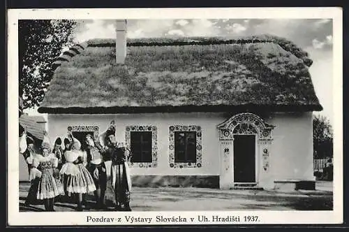 AK Uherske Hradiste, Vystavy Slovácka 1937, Slovácká búda