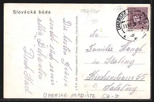 AK Uherske Hradiste, Vystavy Slovácka 1937, Slovácká búda