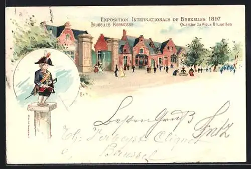 AK Brüssel, Exposition Internationale 1897, Bruxelles Kermesse