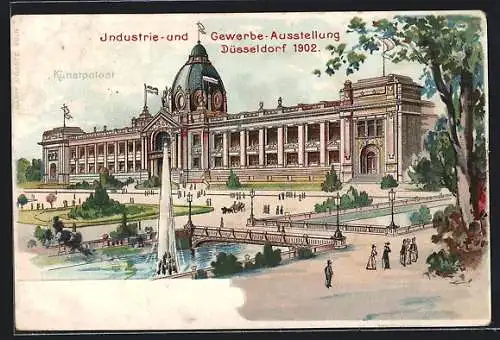 Lithographie Düsseldorf, Industrie- und Gewerbe-Ausstellung 1902, Kunstpalat