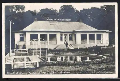 AK Düsseldorf, Grosse Ausstellung 1926, Vasenol-Kinderheim