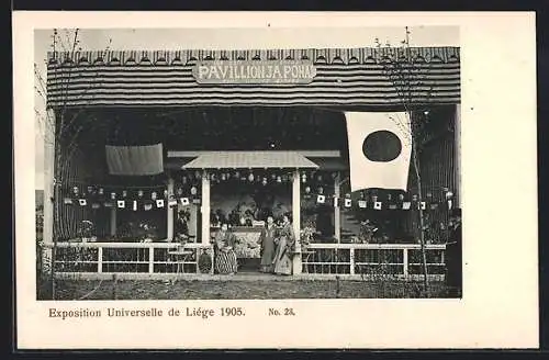 AK Liége, Exposition Universelle 1905, Japanischer Pavillon