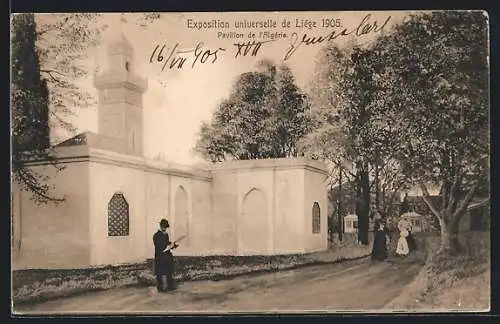AK Liége, Exposition universelle 1905, Pavillon de l`Algérie