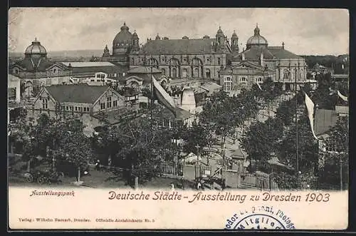 AK Dresden, Deutsche Städte-Ausstellung 1903, Ausstellungspark