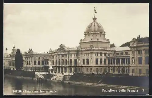 AK Torino, Esposizione Internationale 1911, Padiglione della Francia