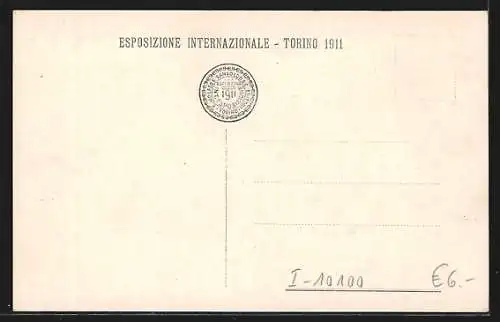 AK Torino, Esposizione Internationale 1911, Padiglione della Francia