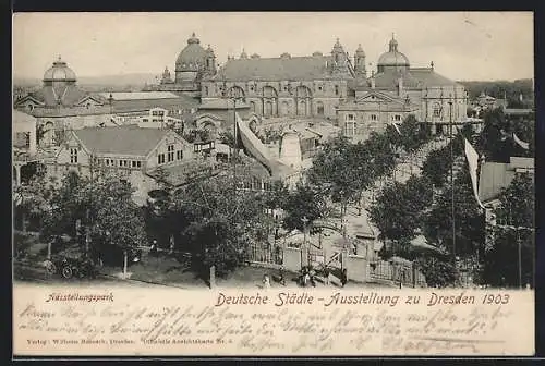 AK Dresden, Deutsche Städte-Ausstellung 1903, Ausstellungspark