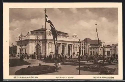 AK Bern, Landes-Ausstellung 1914, Schokoladen-Industrie