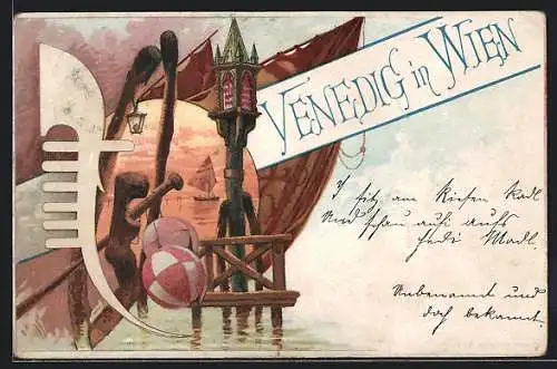Lithographie Wien, Venedig in Wien, Venezianische Symbolik