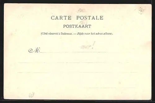 Lithographie Bruxelles, Exposition Internationale 1897, Quartier du Vieux Bruxelles