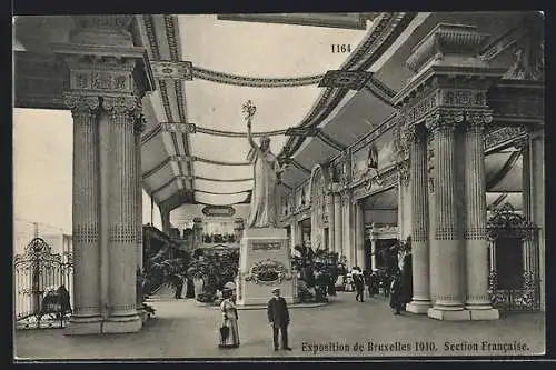 AK Bruxelles, L'Exposition Universelle 1910, Section Francaise