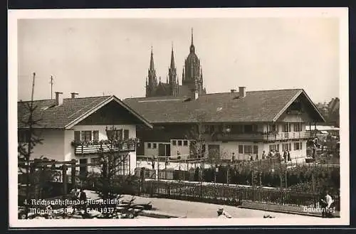 AK München, Reichsnährstands-Ausstellung 1937, Bauernhof