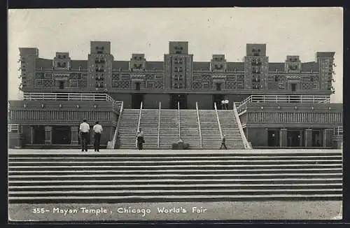 AK Chicago, World`s Fair 1933, Mayan Temple