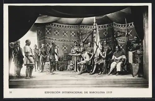 AK Barcelona, Ausstellung, Exposicion Internacional 1929, Pedro I. el Cruel
