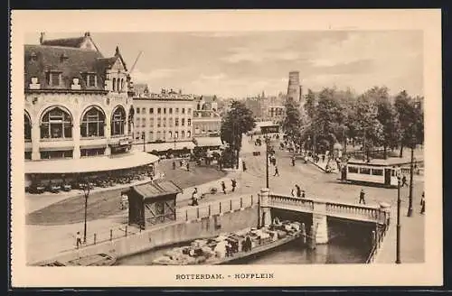 AK Rotterdam, Hofplein, Strassenbahn