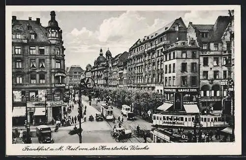 AK Frankfurt /Main, Zeil von der Konstabler Wache aus gesehen
