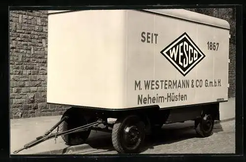 Fotografie Ackermann-Fahrzeugbau Wuppertal, Lastwagen Aufbauten, LKW - Anhänger Fa. WESCO Westermann & Co. Neheim-Hüsten