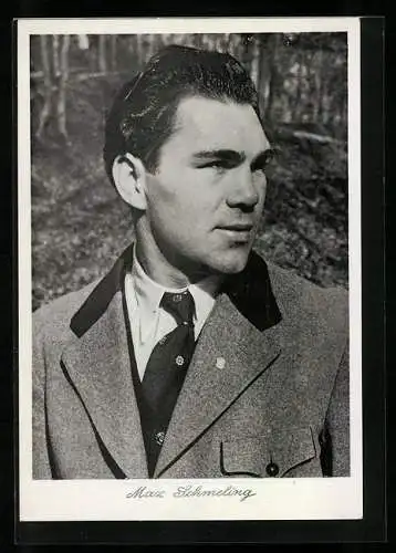 AK Boxer Max Schmeling im Anzug