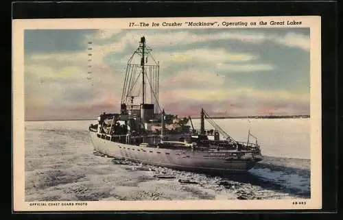 AK Ice Crusher Mackinaw, operating on the Great Lakes, Eisbrecher