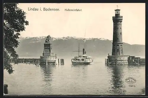 AK Lindau i. Bodensee, Hafeneinfahrt