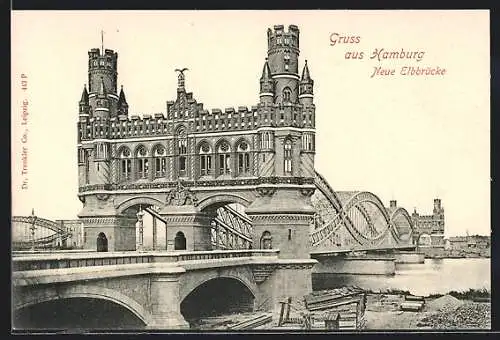 AK Hamburg-Rothenburgsort, Neue Elbbrücke