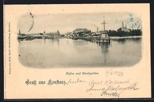 AK Konstanz, Hafen und Stadtgraben