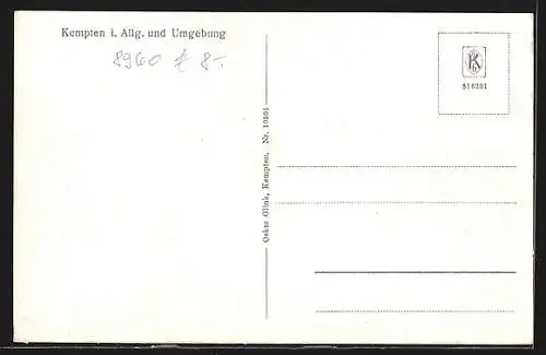 AK Kempten / Allg., Totalansicht mit Umgebung