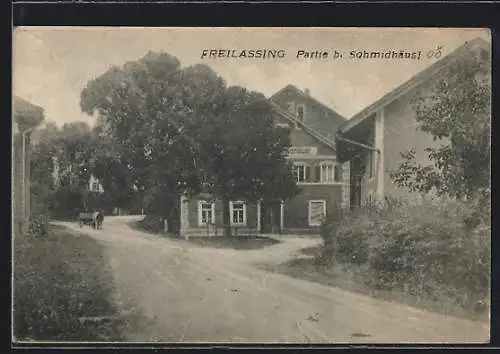 AK Freilassing, Partie beim Gasthof Sohmidhäusl