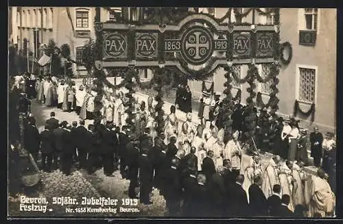 AK Beuron, 50-jährige Jubelfeier 1913, Festzug