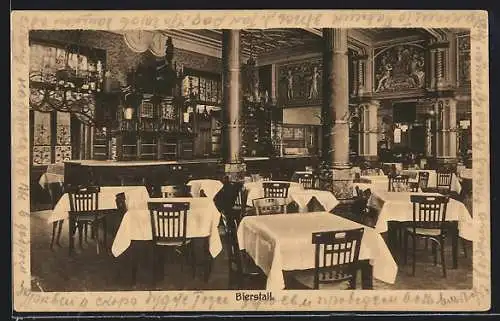 AK Köln, Hotel Belgischer Hof, Haus der Westdeutschen Hotel-Gesellschaft m. b. H. & Co., Bierstall