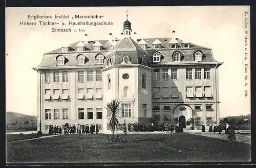 AK Simbach a. Inn, Englisches Institut Marienhöhe, höhere Töchter- u. Haushaltungsschule