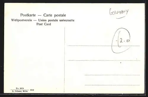 AK Köln, Hafenansicht mit Dampfer und Segelschiffen