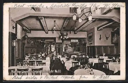 AK Leipzig, Münchner Löwenbräu, Gastraum