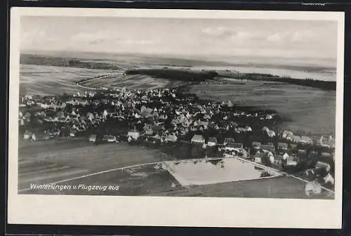 AK Winterlingen, Ortsansicht vom Flugzeug aus