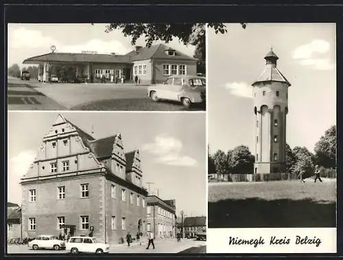 AK Niemegk /Kreis Belzig, Autos an der Tankstelle