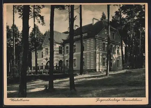 AK Werbellinsee, Jugendherberge Brunoldhaus im Wald