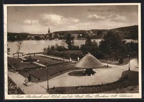 AK Bad Buckow /M. Schweiz, Neuer Stadtpark am See