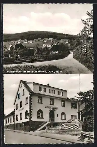 AK Siedelsbrunn i. Odw., Gasthaus und Pension Zur Krone