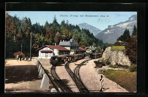 AK Brünig, Bergbahnstation mit Restaurant