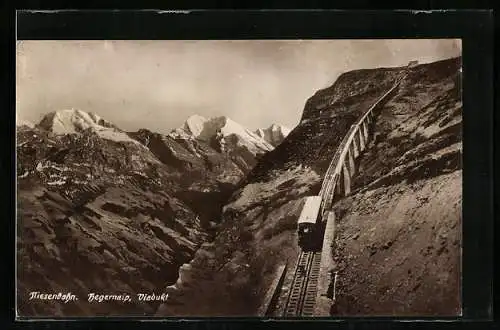 AK Hegernalp, Niesenbahn am Viadukt
