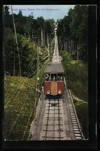 AK Baden-Baden, oberer Teil der Merkurbahn