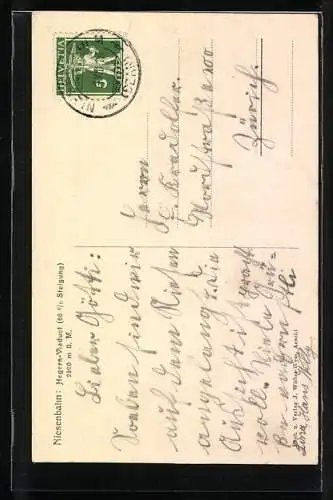 AK Niesenbahn auf dem Hegern-Viaduct