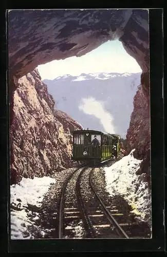 AK Schafberg, Schafbergbahn, Tunnel