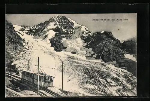 AK Die Jungfraubahn auf der Jungfrau