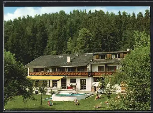 AK Wörnsmühl über Miesbach, Das Gasthaus Fremdenheim Anian, Inh. M. Gschwendtner